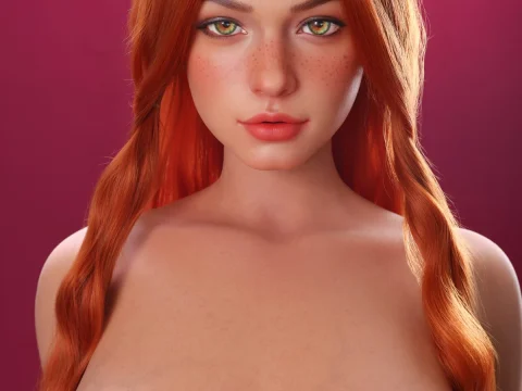 Bubbly Red Head Sex Doll